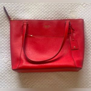 Large Kate Spade tote in Red. Used for only a month and then stored away.